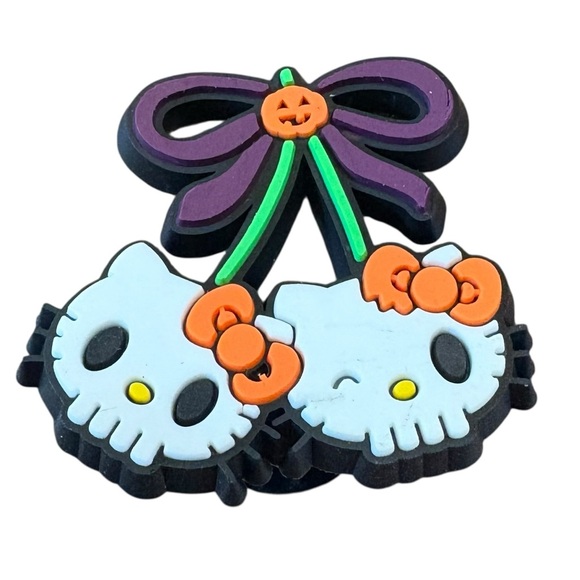 Shoe Charm Accessories - Hello Kitty Skull Cherries Croc Charm